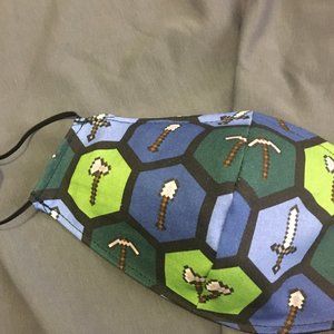 (3/$30) Kids' size Minecraft Tools fitted mask